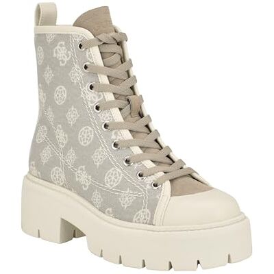 Guess Damen Shutter Springerstiefel, Elfenbeinfarbenes Logo, Mehrfarbig, 39 EU Guess Damen Shutter Springerstiefel, Elfenbeinfarbenes Logo, Mehrfarbig, 39 EU