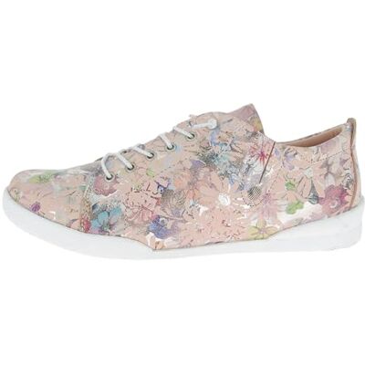Andrea Conti Damen Sneaker Leder florales Muster Schnürung 0349034, Größe:37 EU, Farbe:Rosa Andrea Conti Damen Sneaker Leder florales Muster Schnürung 0349034, Größe:37 EU, Farbe:Rosa