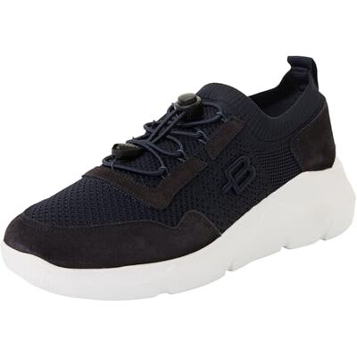Baldinini Sneaker Suede & Knit Blue Baldinini Sneaker Suede & Knit Blue