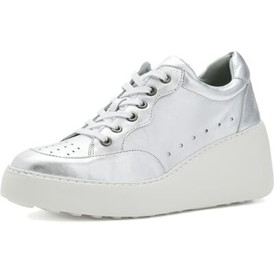 FLY London DERK742FLY, Sneaker Women's Fashion Shoes, Silver, 38 FLY London DERK742FLY, Sneaker Women's Fashion Shoes, Silver, 38