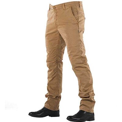 Overlap Braune Chino Herrenmotorhosen - Hosen Overlap Braune Chino Herrenmotorhosen - Hosen