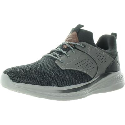 Skechers Herren Slade-Breyer 210892 Gestrickte Netz-Bungee-Spitze mit Viertelkäfig-Slipper, schwarz/grau, 46 EU Skechers Herren Slade-Breyer 210892 Gestrickte Netz-Bungee-Spitze mit Viertelkäfig-Slipper, schwarz/grau, 46 EU