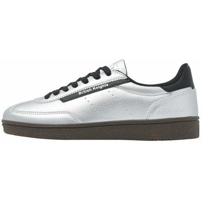 British Knights Damen Revival Sneaker, Silberfarben/schwarz, 40 EU British Knights Damen Revival Sneaker, Silberfarben/schwarz, 40 EU