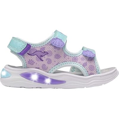 KangaROOS Unisex Kinder K-sls Coralia Flache Sandale, Mint Lavender, 34 EU KangaROOS Unisex Kinder K-sls Coralia Flache Sandale, Mint Lavender, 34 EU