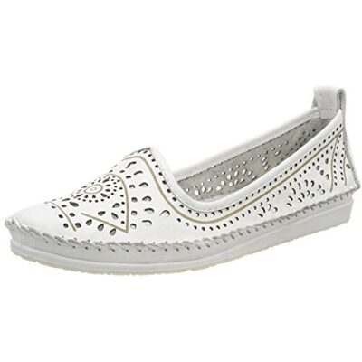 Andrea Conti Damen 0023414 Slipper, Weiß, 43 EU Andrea Conti Damen 0023414 Slipper, Weiß, 43 EU
