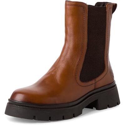 S. Oliver Damen Winterstiefeletten ohne Absatz aus Leder Gefüttert, Braun (Cognac), 37 EU S. Oliver Damen Winterstiefeletten ohne Absatz aus Leder Gefüttert, Braun (Cognac), 37 EU