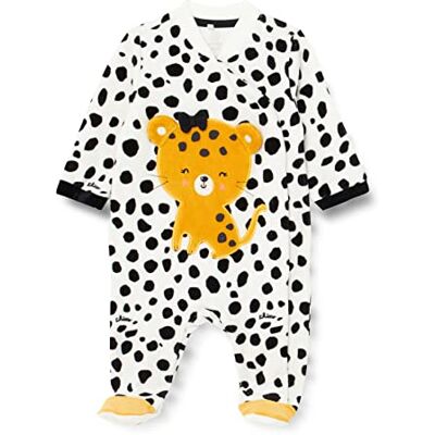 Chicco Unisex Baby Babyanzug MIT FRONTÖFFNUNG Kleinkind-Schlafanzüge, schwarz und orange, 0 Monate Chicco Unisex Baby Babyanzug MIT FRONTÖFFNUNG Kleinkind-Schlafanzüge, schwarz und orange, 0 Monate