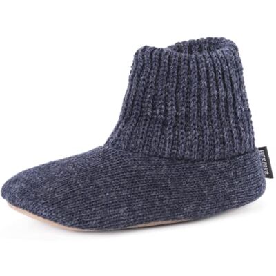 MUK LUKS Herren Morty Ragg Wolle Hausschuh, Navy, Large MUK LUKS Herren Morty Ragg Wolle Hausschuh, Navy, Large