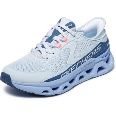 Skechers Damen Glide-Step Altus Turnschuhe, Light Blue Synthetic/Mesh/Blue Trim, 36.5 EU Skechers Damen Glide-Step Altus Turnschuhe, Light Blue Synthetic/Mesh/Blue Trim, 36.5 EU