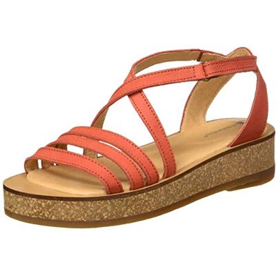 El Naturalista Damen Tülbend Peeptoe Sandalen,Rot (CORAL CORAL),42 EU El Naturalista Damen Tülbend Peeptoe Sandalen,Rot (CORAL CORAL),42 EU