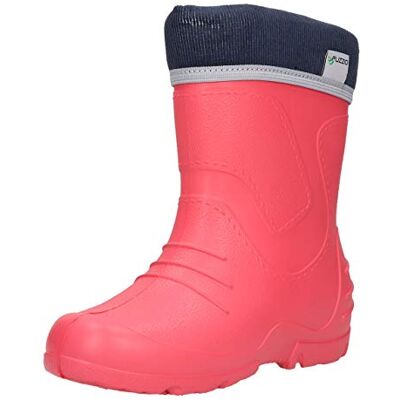 FUZZIO Kinder PolarKala gefüttert leicht Regenstiefel Gummistiefel (Rosa, 22/23 EU) FUZZIO Kinder PolarKala gefüttert leicht Regenstiefel Gummistiefel (Rosa, 22/23 EU)