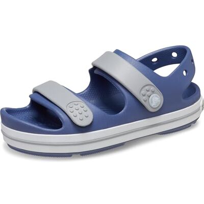 Crocs Unisex Kinder Crocband Cruiser Sandal T Sandalen, Bijou Blue/Light Grey, 20/21 EU Crocs Unisex Kinder Crocband Cruiser Sandal T Sandalen, Bijou Blue/Light Grey, 20/21 EU
