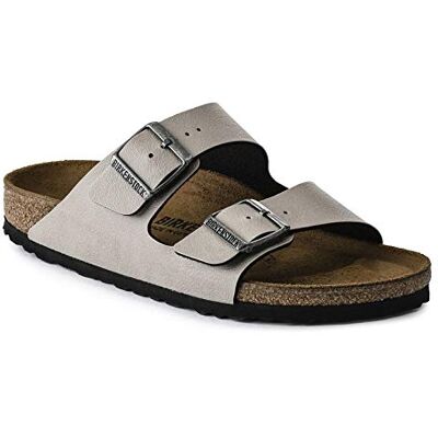 Birkenstock Arizona Leder-Sandalen unisex, Braun (Stein BirkibucTM), 8-8.5 Women/6-6.5 Men Birkenstock Arizona Leder-Sandalen unisex, Braun (Stein BirkibucTM), 8-8.5 Women/6-6.5 Men