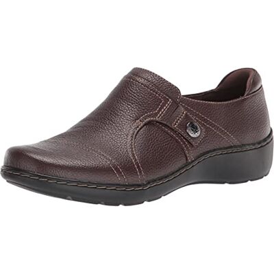 Clarks Damen Cora Poppy Loafer., Dunkelbraun, 5 Clarks Damen Cora Poppy Loafer., Dunkelbraun, 5
