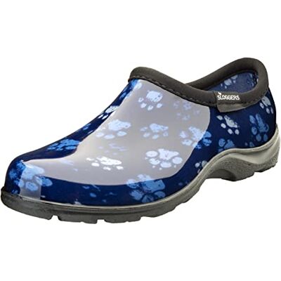 Sloggers Wasserfester Gartenschuh für Damen Regen- und Gartenclogs mit Premium-Komfort-Einlegesohle, (Schmutzige Tatze Blau), (Größe 37,5) Sloggers Wasserfester Gartenschuh für Damen Regen- und Gartenclogs mit Premium-Komfort-Einlegesohle, (Schmutzige Tatze Blau), (Größe 37,5)