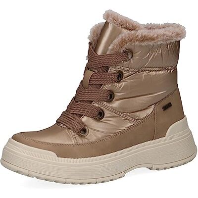 CAPRICE Damen Winterstiefeletten zum Schnüren Airmotion Gefüttert mit Reißverschluss Weite G, Braun (Mud Comb), 40 EU CAPRICE Damen Winterstiefeletten zum Schnüren Airmotion Gefüttert mit Reißverschluss Weite G, Braun (Mud Comb), 40 EU
