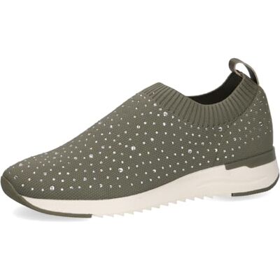 CAPRICE Damen Slip On Sneaker ohne Schnüren zum Schlupfen, Grün (Cactus Knit), 39 EU CAPRICE Damen Slip On Sneaker ohne Schnüren zum Schlupfen, Grün (Cactus Knit), 39 EU