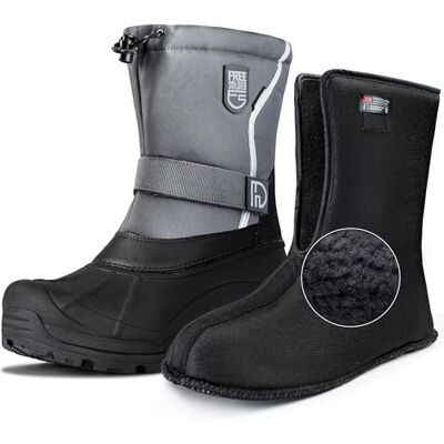 FREE SOLDIER Herren Schneeschuhe Isoliert, Wasserdicht, Winterschuhe, Rutschfest, Außentramschuh Mit Ausnehmbarem Futter FREE SOLDIER Herren Schneeschuhe Isoliert, Wasserdicht, Winterschuhe, Rutschfest, Außentramschuh Mit Ausnehmbarem Futter
