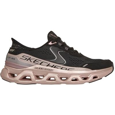 Skechers Damen Glide-Step Altus Starlight Shine Turnschuhe, Rose Gold Hot Melt Black Mesh Rose Gold Trim, 36 EU Skechers Damen Glide-Step Altus Starlight Shine Turnschuhe, Rose Gold Hot Melt Black Mesh Rose Gold Trim, 36 EU