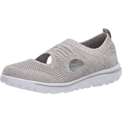 Propét Damen TravelActiv Avid Sneaker, hellgrau, 40.5 EU Weit Propét Damen TravelActiv Avid Sneaker, hellgrau, 40.5 EU Weit