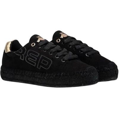 Replay Damen Sneaker Espadrille zum Schnüren, Black 003 (Schwarz), 41 Replay Damen Sneaker Espadrille zum Schnüren, Black 003 (Schwarz), 41