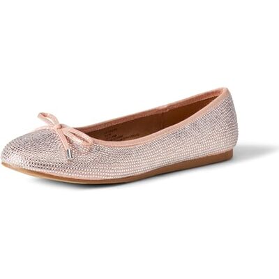 Amazon Mädchen Ballerinas mit Schleife, Kristalle, 37 EU Amazon Mädchen Ballerinas mit Schleife, Kristalle, 37 EU
