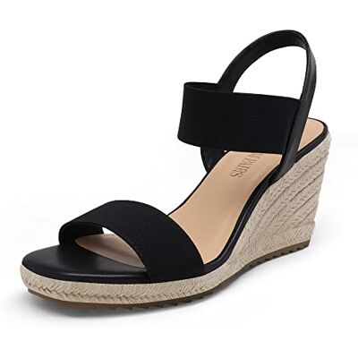 DREAM PAIRS Damen Keilsandalen Wedge Sandals Open Toe Ankle Strap Espadrilles Sandaletten Keilabsatz Sommer DREAM PAIRS Damen Keilsandalen Wedge Sandals Open Toe Ankle Strap Espadrilles Sandaletten Keilabsatz Sommer