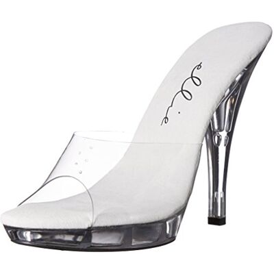 Ellie Shoes Damen 521-Vanity-w Sandalen mit Absatz, farblos, 39 EU Ellie Shoes Damen 521-Vanity-w Sandalen mit Absatz, farblos, 39 EU