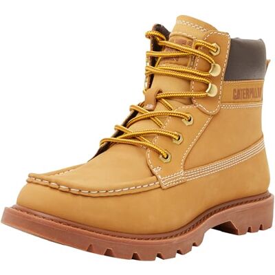 CAT Footwear (erpillar Colorado Moc Toe Stiefel für Herren, aus Vollnarbenleder, strapazierfähiges, gepolstertes Schaumstoff-Fußbett, weiches Futter mit Geruchshemmung, flexibel (Honey Reset) (11) CAT Footwear (erpillar Colorado Moc Toe Stiefel für Herren, aus Vollnarbenleder, strapazierfähiges, gepolstertes Schaumstoff-Fußbett, weiches Futter mit Geruchshemmung, flexibel (Honey Reset) (11)