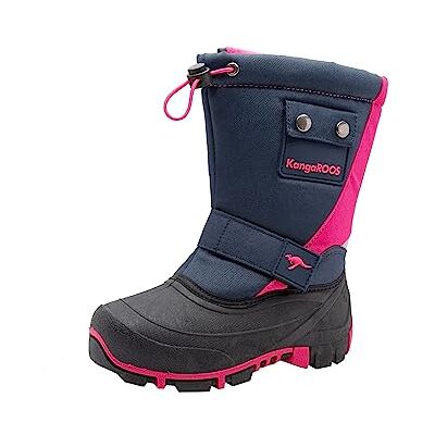 KangaROOS Unisex Kinder Kanga-bean Ii Schneestiefel, Blau Dark Navy Daisy Pink 4204, 29 EU KangaROOS Unisex Kinder Kanga-bean Ii Schneestiefel, Blau Dark Navy Daisy Pink 4204, 29 EU