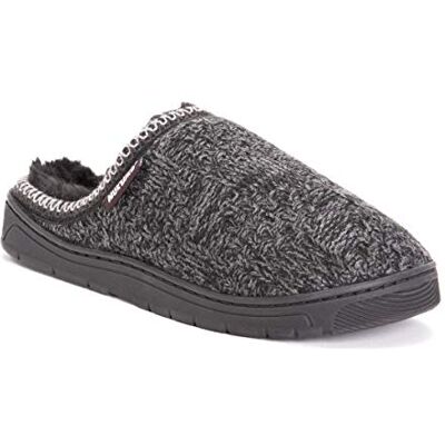 MUK LUKS Herren Gabriel Hausschuh, schwarz, Large MUK LUKS Herren Gabriel Hausschuh, schwarz, Large