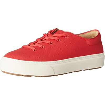 Amazon Damen Bequeme Sneakers Mit Schnürung, Rot, 37.5 EU Amazon Damen Bequeme Sneakers Mit Schnürung, Rot, 37.5 EU