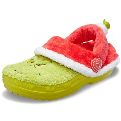 Crocs Unisex Kinder The Grinch Classic Lined Clog K Clog, Multi, 33/34 EU Crocs Unisex Kinder The Grinch Classic Lined Clog K Clog, Multi, 33/34 EU