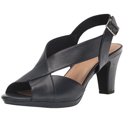 Easy Street Damen Christy Sandale mit Absatz, Marineblau, 37 EU Easy Street Damen Christy Sandale mit Absatz, Marineblau, 37 EU