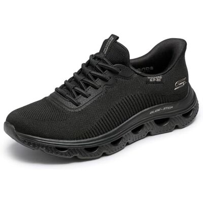 Skechers Damen Bobs Arc Waves Turnschuhe, Black Engineered Knit, 38.5 EU Skechers Damen Bobs Arc Waves Turnschuhe, Black Engineered Knit, 38.5 EU