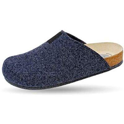 Weeger Bio-Hausschuh-Pantoffel Tweed Marine Gr. 43 Weeger Bio-Hausschuh-Pantoffel Tweed Marine Gr. 43