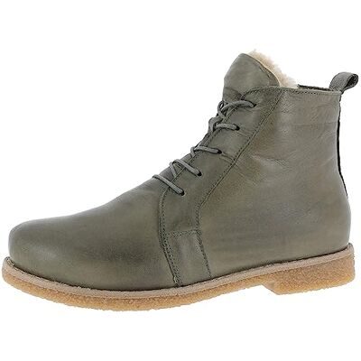 Andrea Conti Damen Stiefelette Leder Schnürboot Krepp Crepe Laufsohle 0344616, Größe:38 EU, Farbe:Grün Andrea Conti Damen Stiefelette Leder Schnürboot Krepp Crepe Laufsohle 0344616, Größe:38 EU, Farbe:Grün
