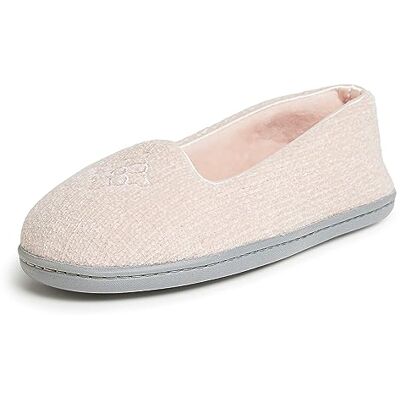 Dearfoams Rebecca Hausschuhe für Damen, weich, Memory-Schaum, leicht, gemütlich, mit warmem Futter und Breiten Breiten, 11-12 Dearfoams Rebecca Hausschuhe für Damen, weich, Memory-Schaum, leicht, gemütlich, mit warmem Futter und Breiten Breiten, 11-12