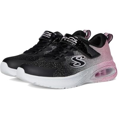 Skechers Mädchen Microspec Max Advance Glitz Gala Turnschuhe, Black Synthetic Rose Gold Trim, 30 EU Skechers Mädchen Microspec Max Advance Glitz Gala Turnschuhe, Black Synthetic Rose Gold Trim, 30 EU