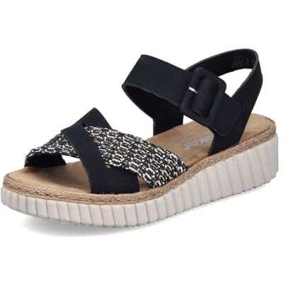 Rieker Damen Keilsandalen 69269, Frauen Sandalen Rieker Damen Keilsandalen 69269, Frauen Sandalen
