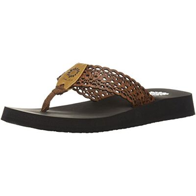 Yellow Box Damen Wally Flipflop, Hellbraun, 40 EU Yellow Box Damen Wally Flipflop, Hellbraun, 40 EU