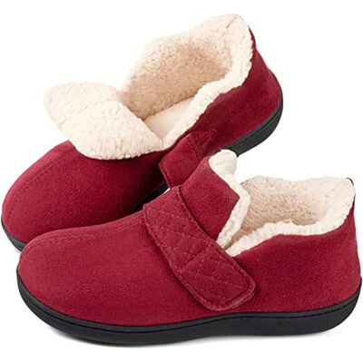 Zizor Damen Ivy Verstellbare Hausschuhe Indoor Outdoor, Burgundisch Rot, 40 EU Zizor Damen Ivy Verstellbare Hausschuhe Indoor Outdoor, Burgundisch Rot, 40 EU