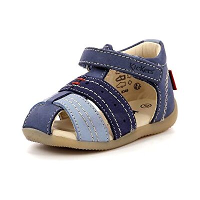 Kickers Bigbazar-2 Sandalen , Jungen, Blau (Bleu Tricolore 53), 19 EU Kickers Bigbazar-2 Sandalen , Jungen, Blau (Bleu Tricolore 53), 19 EU