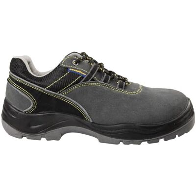 Goodyear S1P Metall-Sicherheitsschuhe aus schwarzem und grauem Veloursleder Größe 39 Goodyear S1P Metall-Sicherheitsschuhe aus schwarzem und grauem Veloursleder Größe 39