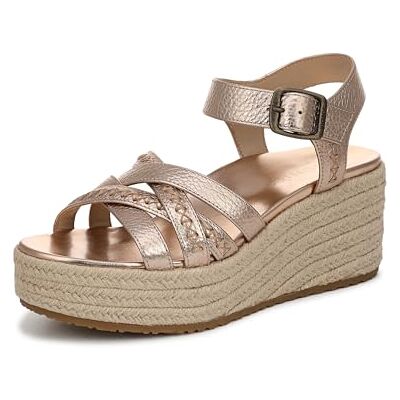 Vionic Damen Dana Keilsandalen, Bronzeleder, Mittel, EU 38.5 Vionic Damen Dana Keilsandalen, Bronzeleder, Mittel, EU 38.5