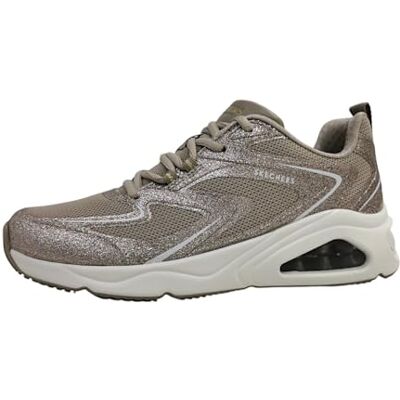 Skechers Damen Tres-air UNO Glit-airyTRES-AIR UNO GLIT-AIRY, Taupe Glitter Hot Melt Mesh, 36 EU Skechers Damen Tres-air UNO Glit-airyTRES-AIR UNO GLIT-AIRY, Taupe Glitter Hot Melt Mesh, 36 EU