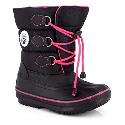 KIMBERFEEL Avalanche, Unisex-Kinder Winterstiefel, Schwarz/Rosa, 43 EU KIMBERFEEL Avalanche, Unisex-Kinder Winterstiefel, Schwarz/Rosa, 43 EU