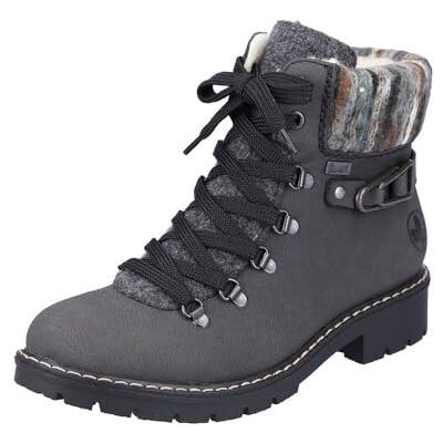 Rieker Damen Schnürstiefel Y9131-45 grau Gr. 40 Rieker Damen Schnürstiefel Y9131-45 grau Gr. 40