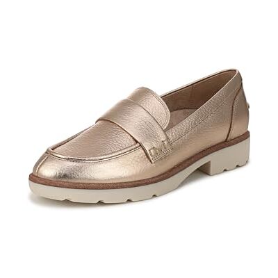 Vionic Frauen-Cleo Loafer Bronze Metallleder Pull-On VIO Motion Fußgewölbestütze Gepolsterte Blockferse Transluzente Laschensohle Everyday Loafer UK 5 Vionic Frauen-Cleo Loafer Bronze Metallleder Pull-On VIO Motion Fußgewölbestütze Gepolsterte Blockferse Transluzente Laschensohle Everyday Loafer UK 5