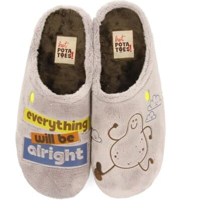 HOT POTATOES Genesee, Herren-Slipper, Grau, Größe 40, grau, 40 EU HOT POTATOES Genesee, Herren-Slipper, Grau, Größe 40, grau, 40 EU